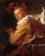Jean Honore Fragonard Man Playing an Instrument France oil painting artist